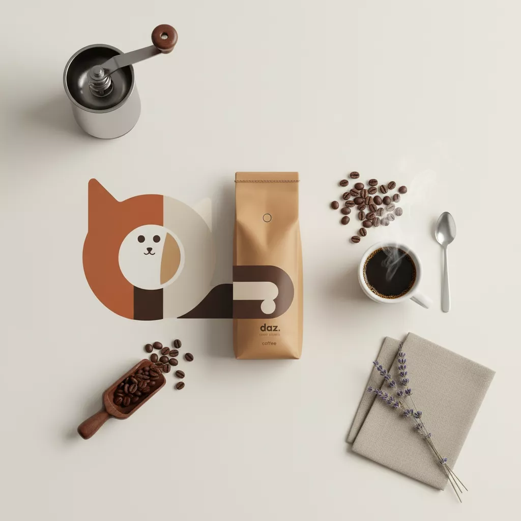 daz. kahve çekirdekleri ve değirmen